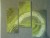 tryptique Effet tourbillon sur fond vert